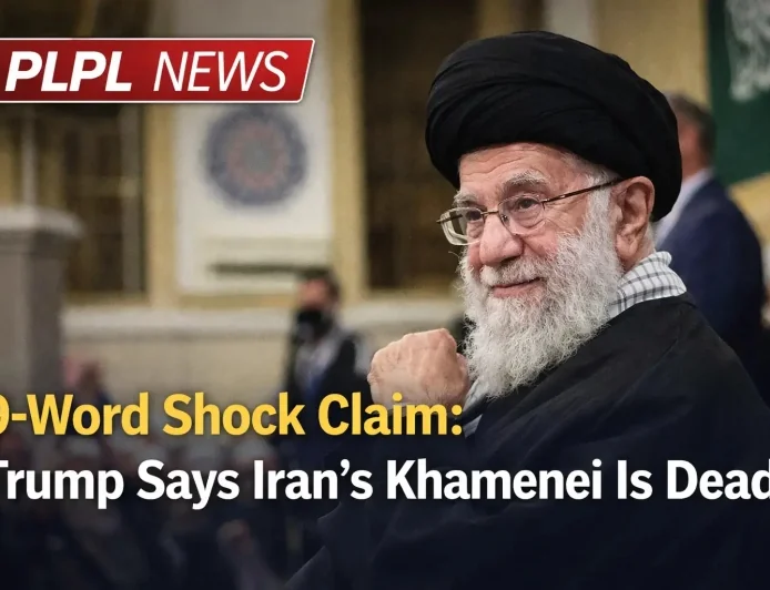 9-Word Shock Claim: Trump Says Iran’s Khamenei Is Dead