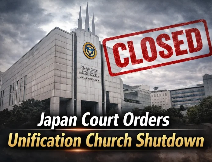 Japan Court Orders Unification Church Shutdown
