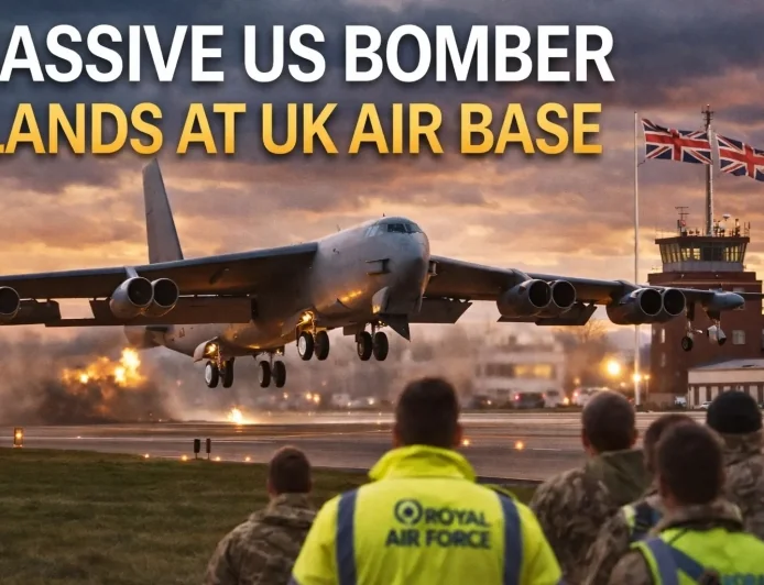 Massive US Bomber Lands at UK Air Base