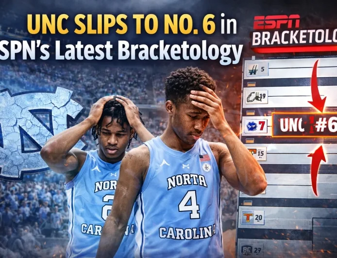 UNC Slips to No. 6 in ESPN’s Latest Bracketology