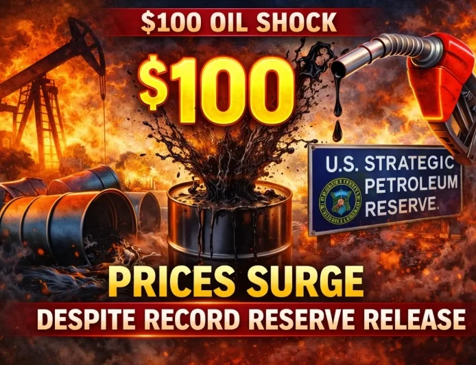 $100 Oil Shock: Prices Surge Despite Record Reserve Release