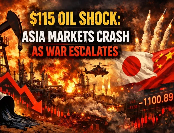 $115 Oil Shock: Asia Markets Crash as War Escalates