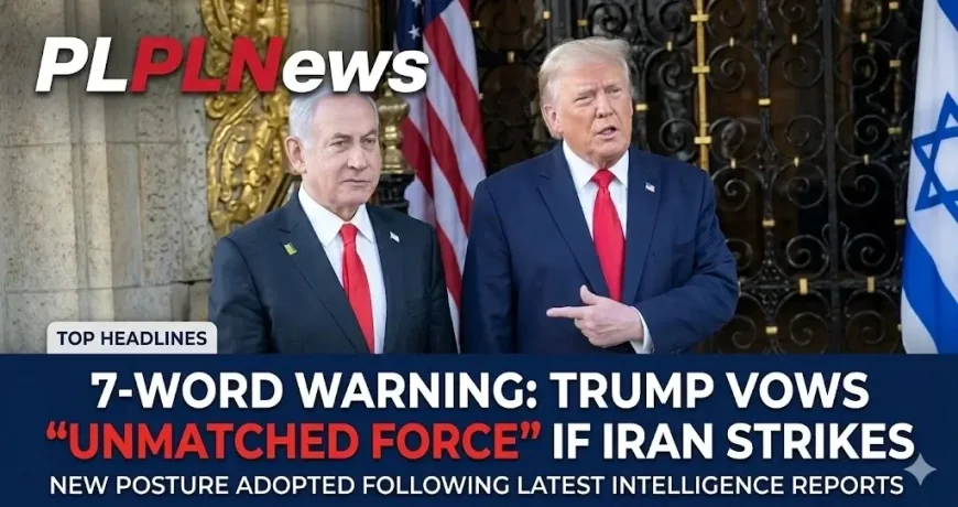 7-Word Warning: Trump Vows “Unmatched Force” if Iran Strikes