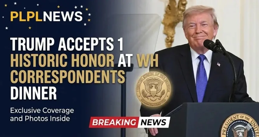 Trump Accepts 1 Historic Honor at WH Correspondents Dinner