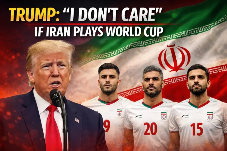 Trump: ‘I Don’t Care’ If Iran Plays World Cup
