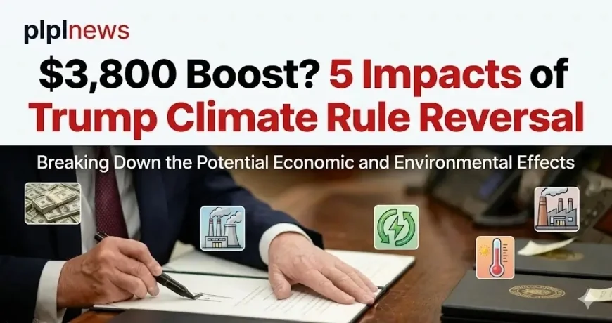 $3,800 Boost? 5 Impacts of Trump Climate Rule Reversal