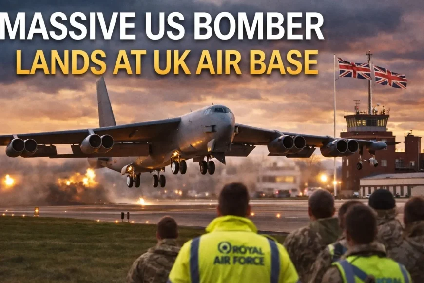 Massive US Bomber Lands at UK Air Base