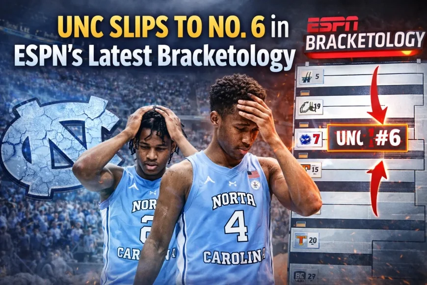UNC Slips to No. 6 in ESPN’s Latest Bracketology
