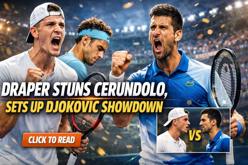 Draper Stuns Cerundolo, Sets Up Djokovic Showdown
