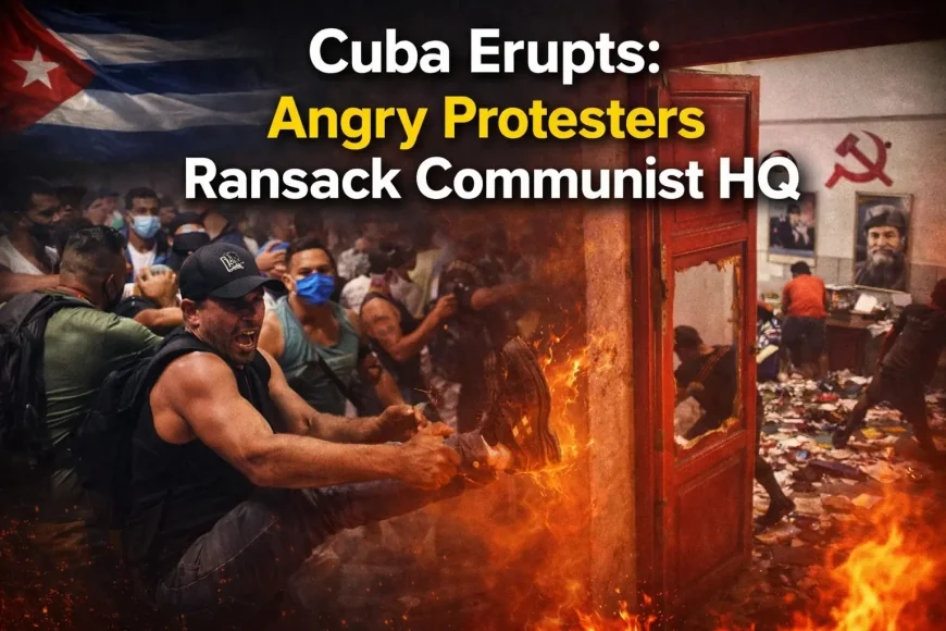 Cuba Erupts: Angry Protesters Ransack Communist HQ