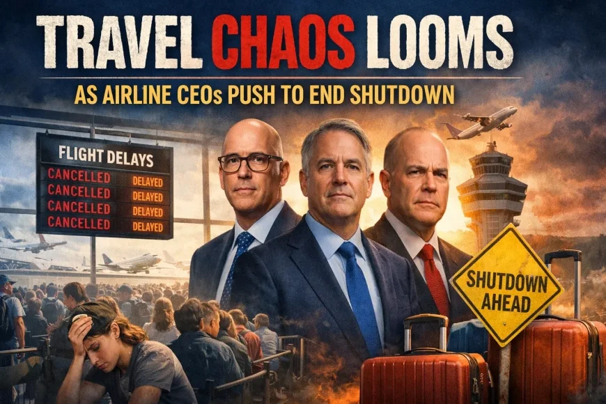 Travel Chaos Looms as Airline CEOs Push to End Shutdown