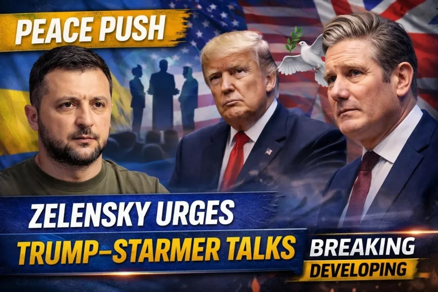 Peace Push: Zelensky Urges Trump–Starmer Talks