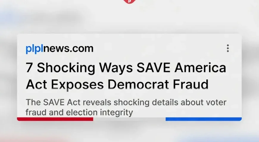 7 Shocking Ways SAVE America Act Exposes Democrat Fraud