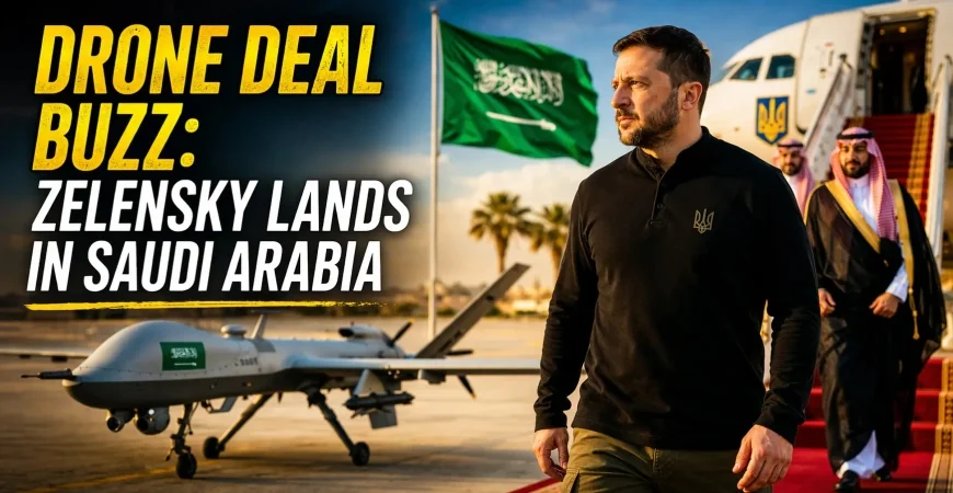 Drone Deal Buzz: Zelensky Lands in Saudi Arabia