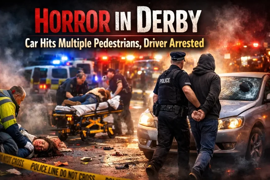 Horror in Derby: Car Hits Multiple Pedestrians, Driver Arrested