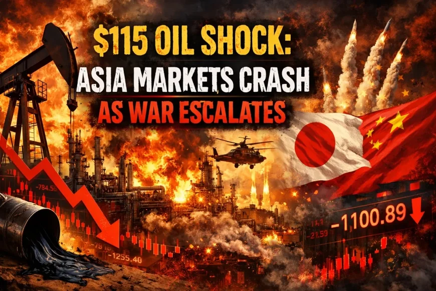 $115 Oil Shock: Asia Markets Crash as War Escalates