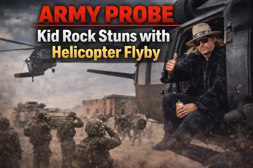 Army Probe: Kid Rock Stuns with Helicopter Flyby