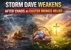 Storm Dave Weakens After Chaos as Easter Brings Relief