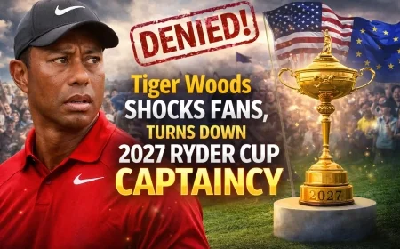 Tiger Woods Shocks Fans, Turns Down 2027 Ryder Cup Captaincy