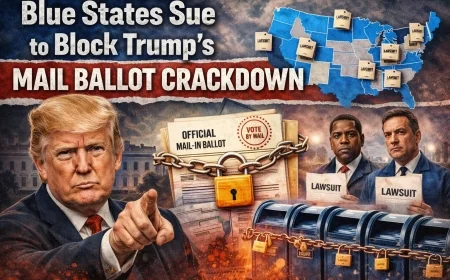 Blue States Sue to Block Trump’s Mail Ballot Crackdown