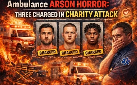 Ambulance Arson Horror: Three Charged in Charity Attack