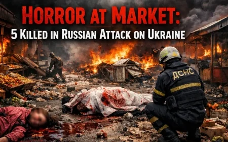 Horror at Market: 5 Killed in Russian Attack on Ukraine