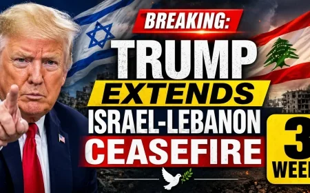 Breaking: Trump Extends Israel-Lebanon Ceasefire 3 Weeks