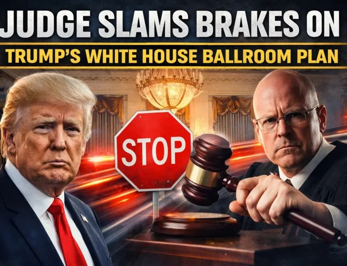 Judge Slams Brakes on Trump’s White House Ballroom Plan