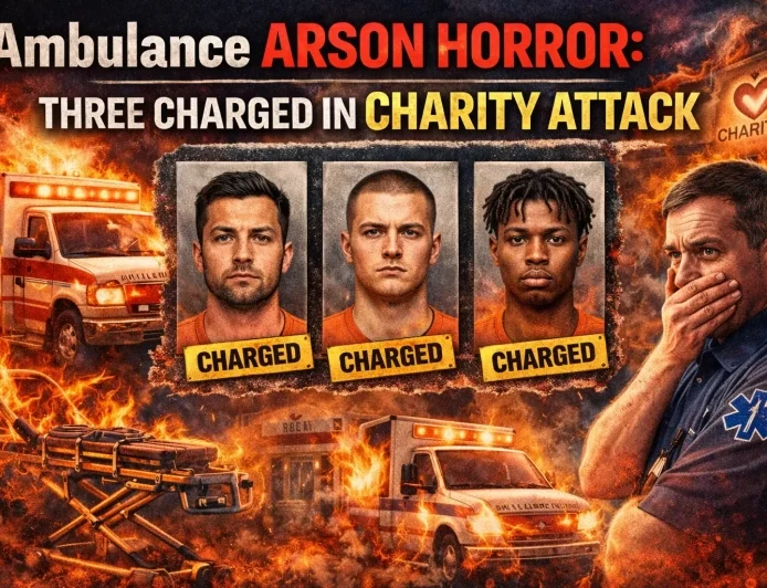 Ambulance Arson Horror: Three Charged in Charity Attack