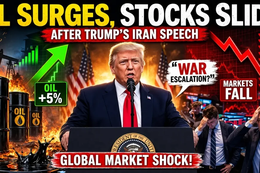 Oil Surges, Stocks Slide After Trump’s Iran Speech