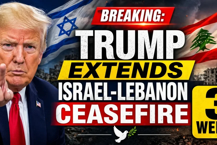 Breaking: Trump Extends Israel-Lebanon Ceasefire 3 Weeks