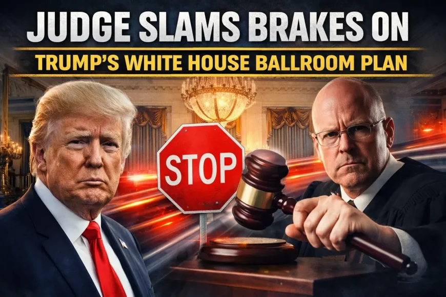 Judge Slams Brakes on Trump’s White House Ballroom Plan