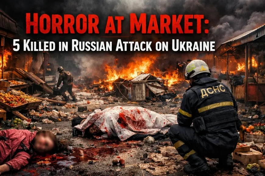 Horror at Market: 5 Killed in Russian Attack on Ukraine
