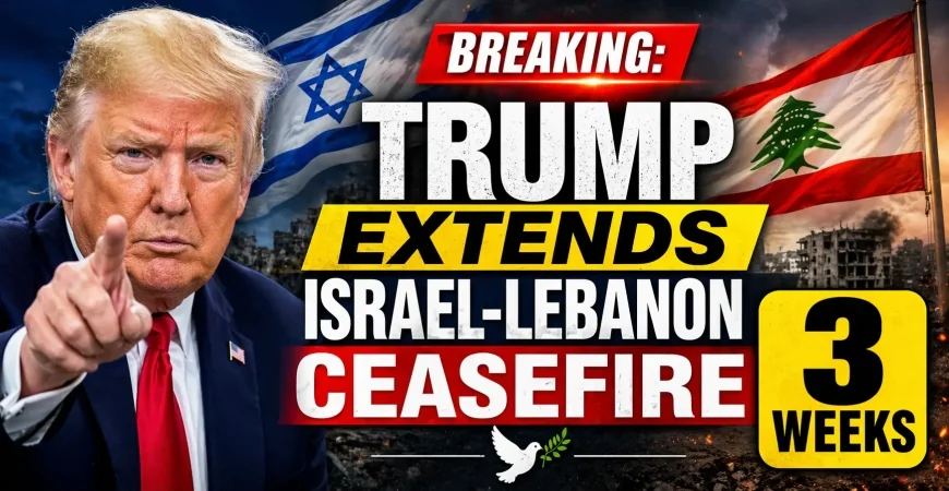 Breaking: Trump Extends Israel-Lebanon Ceasefire 3 Weeks