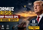 Hormuz Crisis: Trump Pauses Ops for Vessel Safety