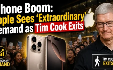 iPhone Boom: Apple Sees ‘Extraordinary’ Demand as Tim Cook Exits
