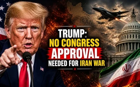 Trump: No Congress Approval Needed for Iran War