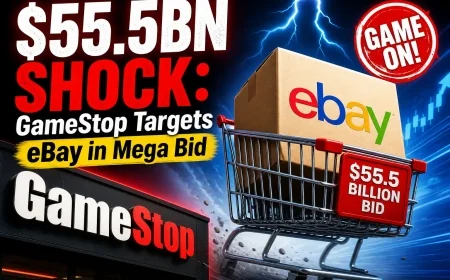 $55.5bn Shock: GameStop Targets eBay in Mega Bid