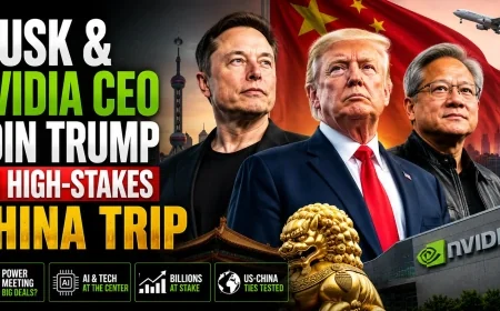 Musk & Nvidia CEO Join Trump on High-Stakes China Trip