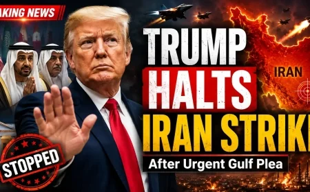 Trump Halts Iran Strike After Urgent Plea From Gulf Leaders