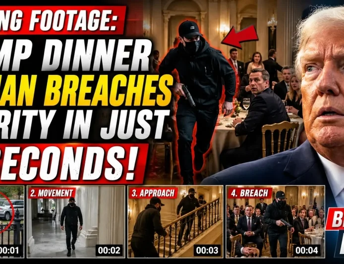 Shocking Footage: Trump Dinner Gunman Breaches Security in Just 4 Seconds