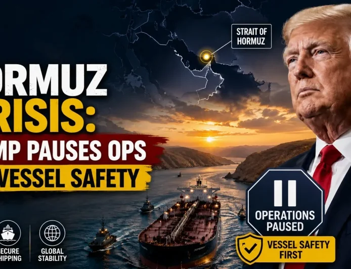 Hormuz Crisis: Trump Pauses Ops for Vessel Safety