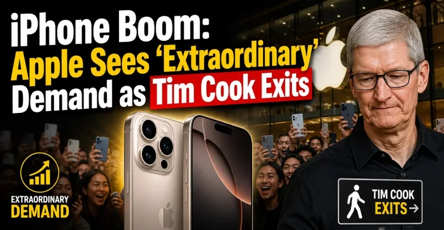 iPhone Boom: Apple Sees ‘Extraordinary’ Demand as Tim Cook Exits