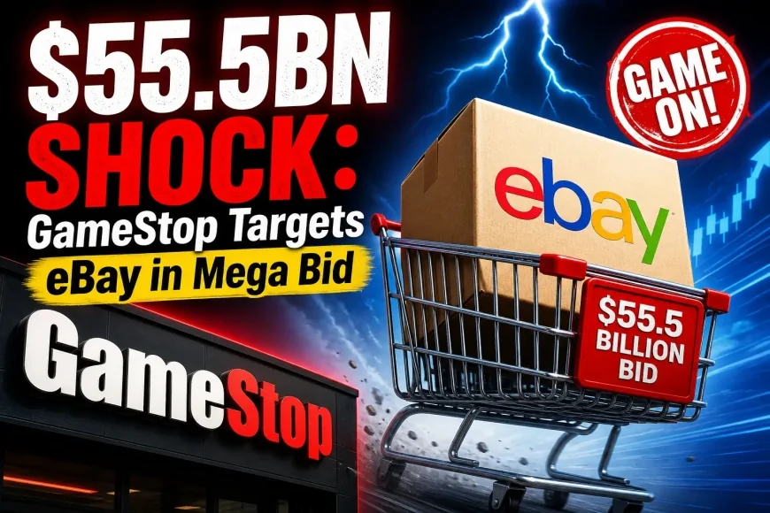 $55.5bn Shock: GameStop Targets eBay in Mega Bid