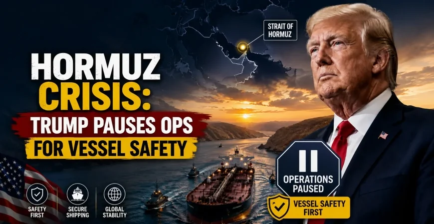 Hormuz Crisis: Trump Pauses Ops for Vessel Safety