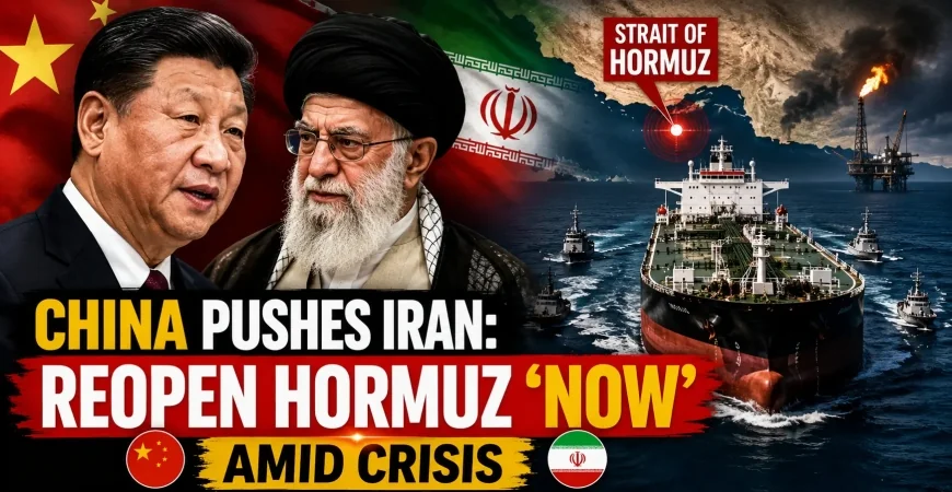 China Pushes Iran: Reopen Hormuz ‘Now’ Amid Crisis